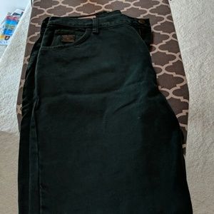 Wrangler 14x32 dark green jeans, new with tags
